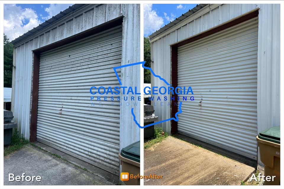 Metal Sliding Door Rust Removal Service by Coastal Georgia Pressure Washing